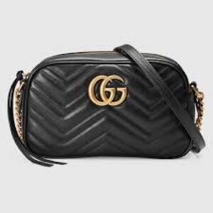 NWT Gucci Marmont Small Crossbody in Black